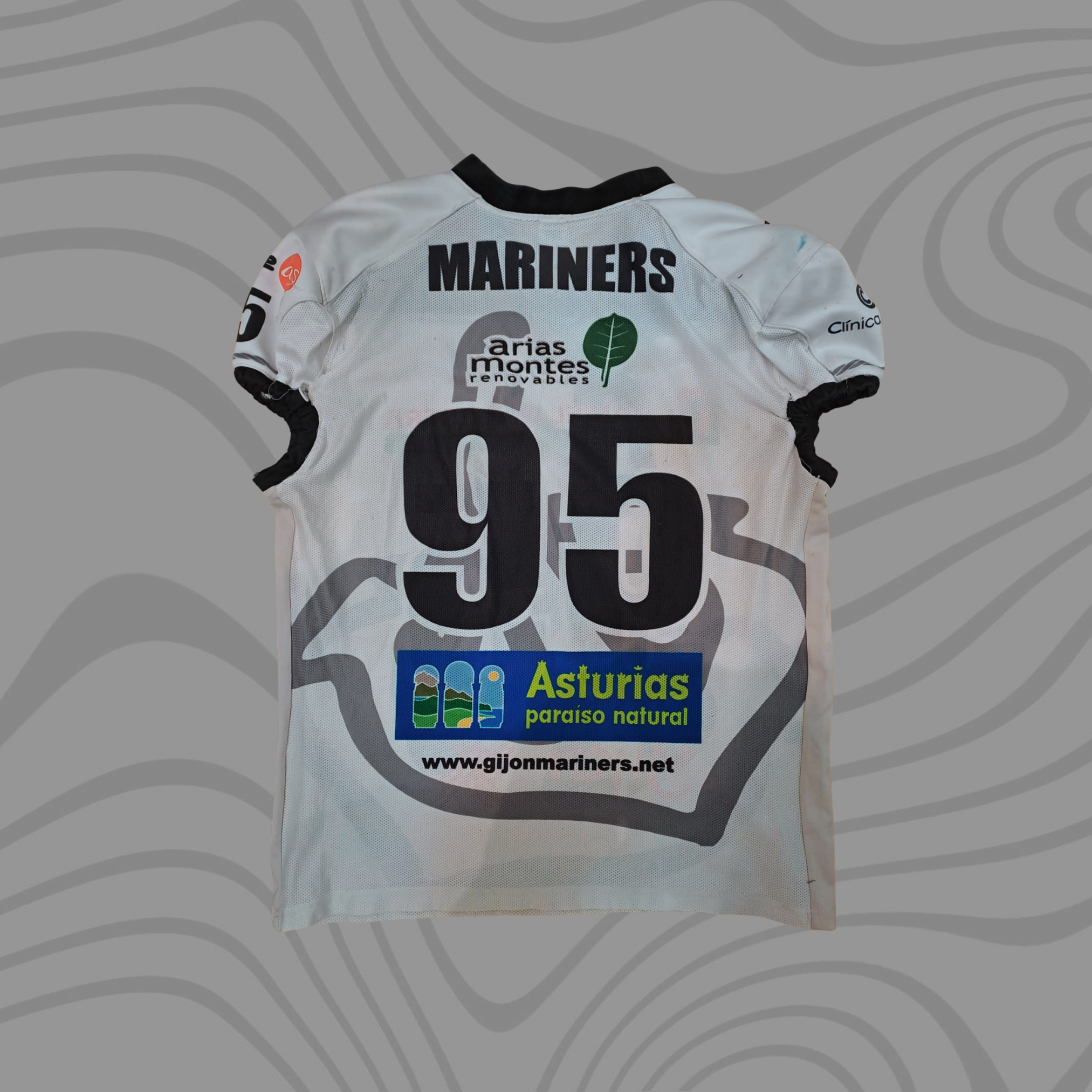 UNIFORMES DE JUEGO ANTIGUO - TACKLE -  Temps. 16, 17, 18, 19 Visitante. #95